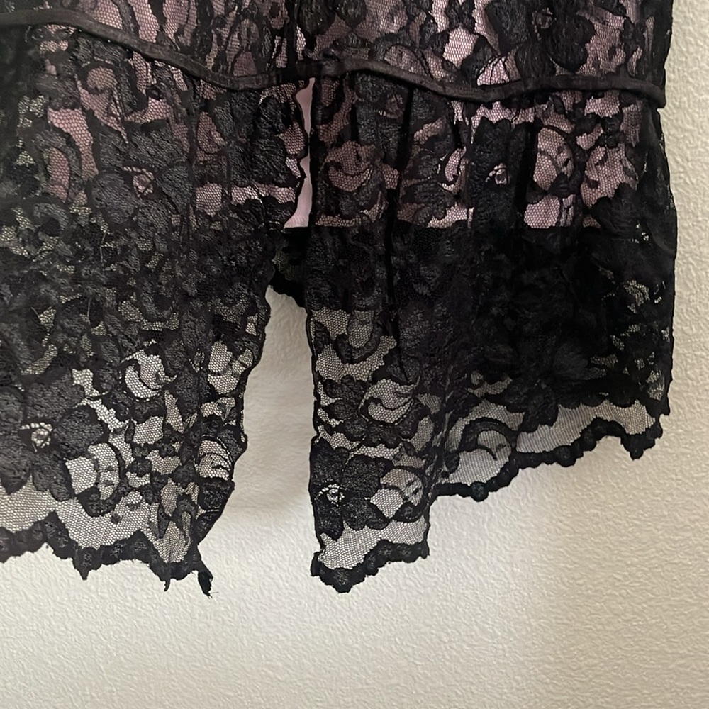 Almost Famous Midi Black Lace Dress Size Large - Picture 5 of 10